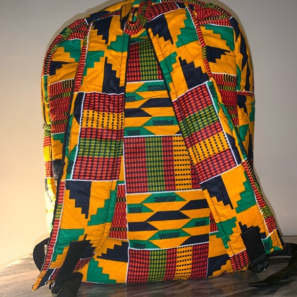 African Print Backpack - Picture 3 of 3